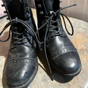 Dublin Foundation II Kids Black Lace-Up Leather Riding Boots